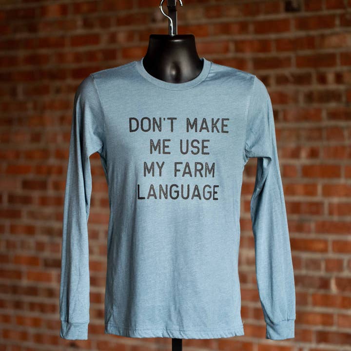 Farm Language Long Sleeve for wholesale by Cowboy Slick