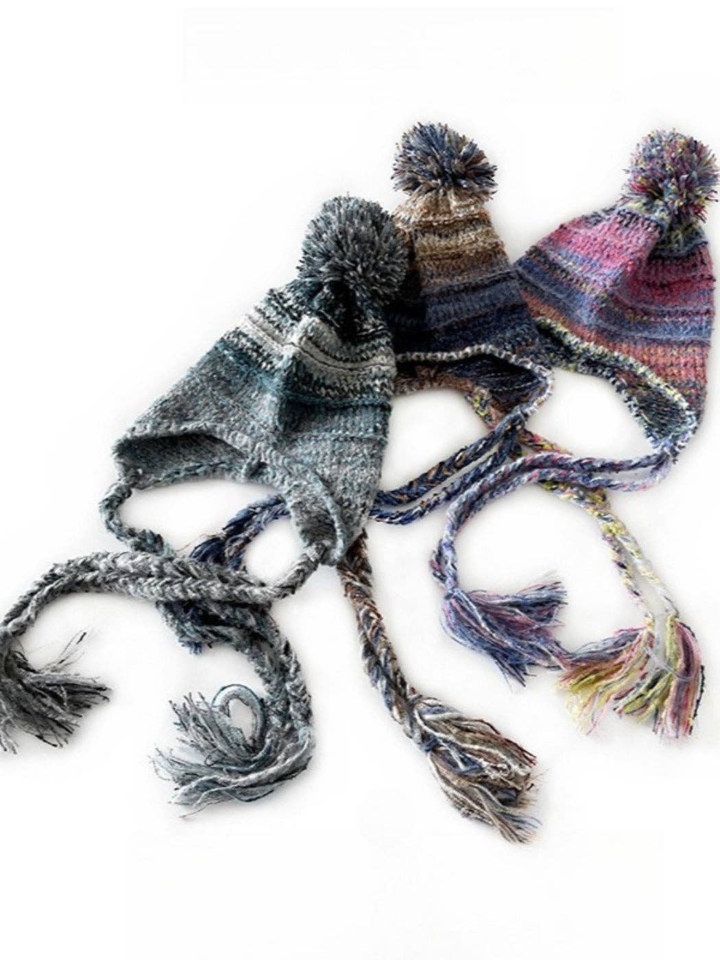 Funkyrel® Atzbranding Limited - Wholesale Beanie - Dames - Haila - Dames Colorblock Gebreide Oorflap Muts7