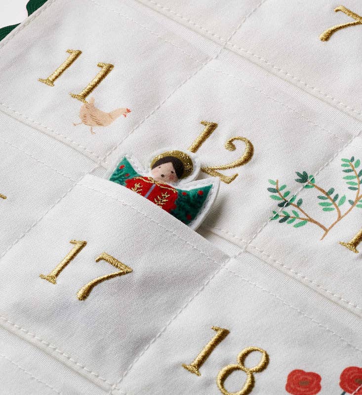 Rifle Paper Co. - Wholesale Advent Calendar - Nativity Embroidered Hanging Advent Calendar4