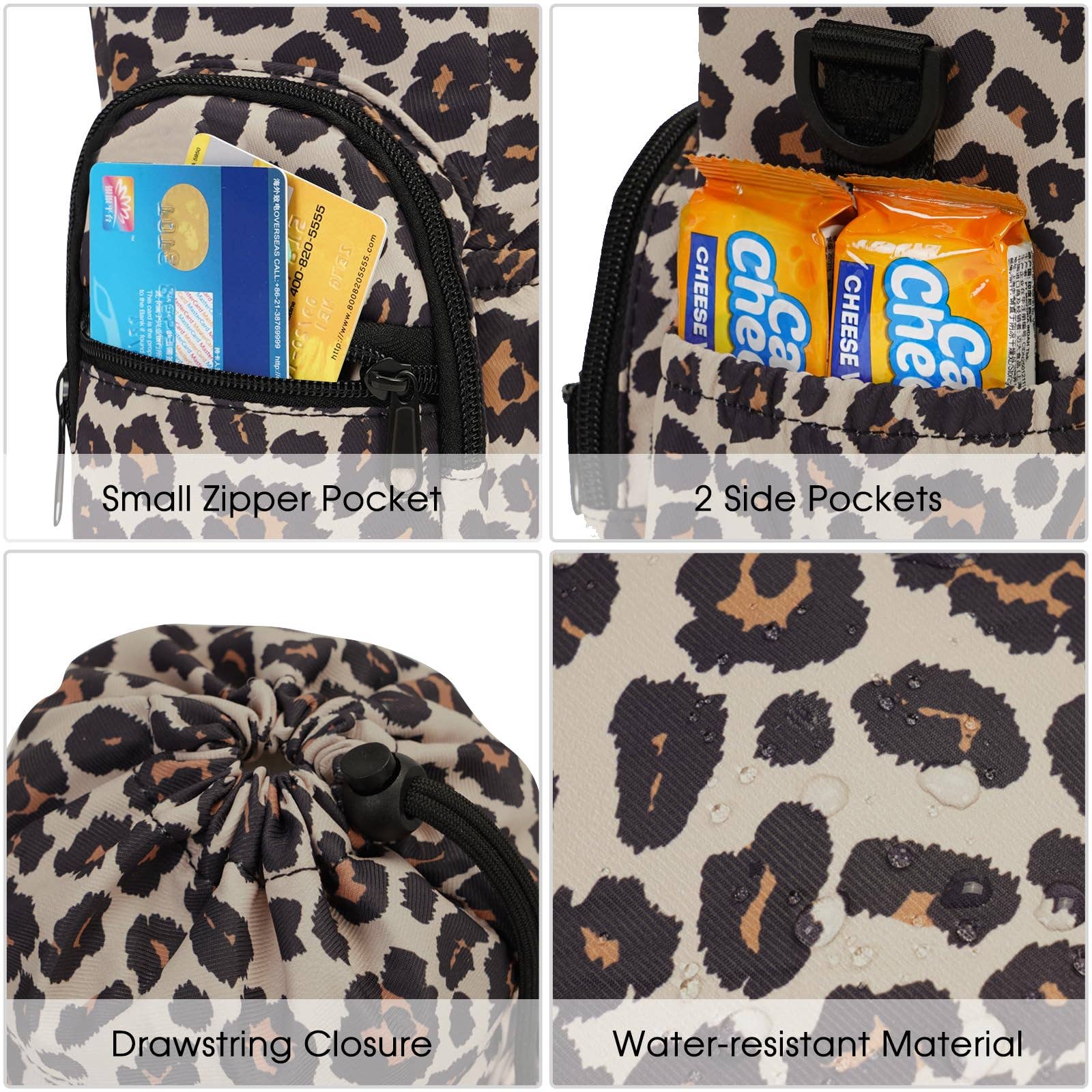 wandf - Wholesale Bottle Rack/Holder - Insulated Water Bottle Holder with Strap and Phone Pocket65