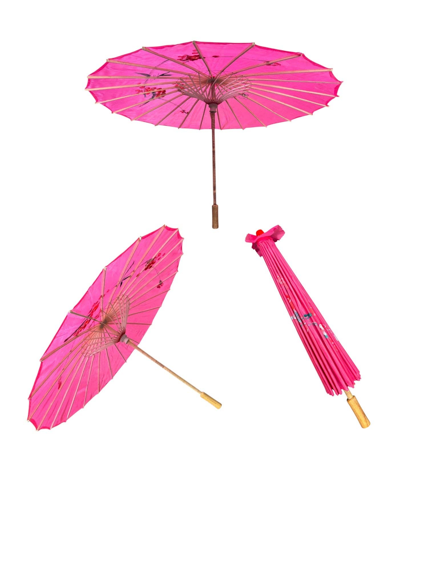 ASSORTED Traditional Floral Sunshade Oilpaper Umbrella UM5044-C (12PC) for wholesale on Faire3