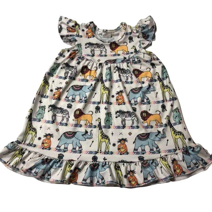 Dschungelsafari Mädchen Kleid für den Großhandel von Yourself Expression