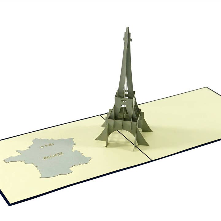 3D pop-up-kort med Eiffeltårnet i Paris for engroshandel hos Muno
