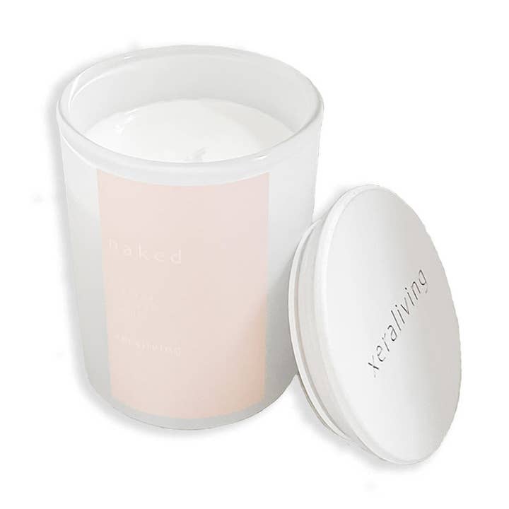 NAKED unscented soy wax candle for wholesale by Xeraliving