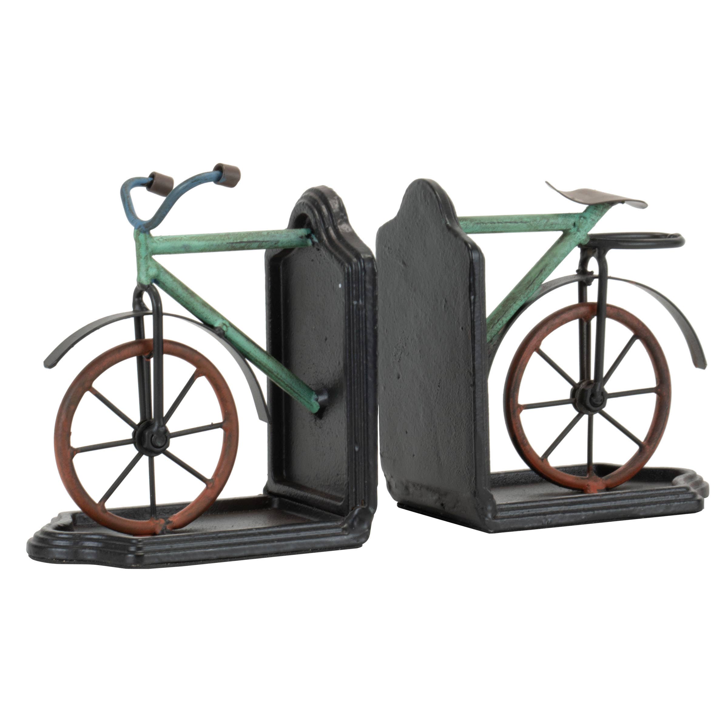 Foreside Home & Garden - Wholesale Bookend - Multicolor Set 2 Vintage Metal Bicycle Bookends6