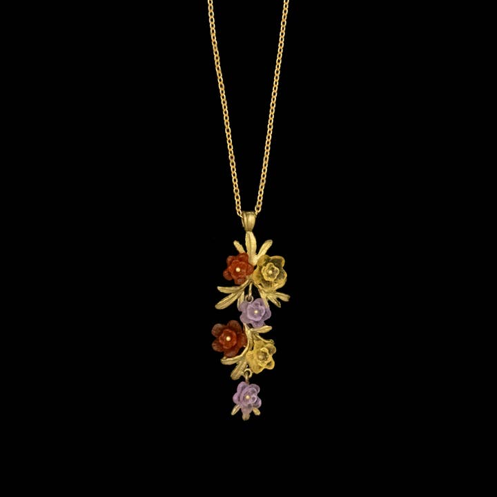 Mums Long Pendant - 16" Adj. for wholesale by Michael Michaud
