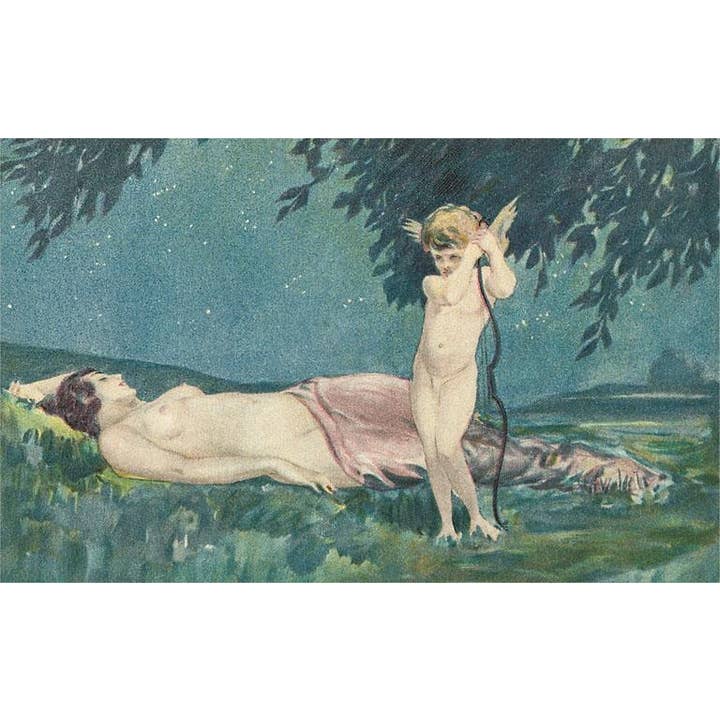 Found Image Press - Wholesale Stationery/Notecard Set - Greeting Card LS-81 Aphrodite and Eros
