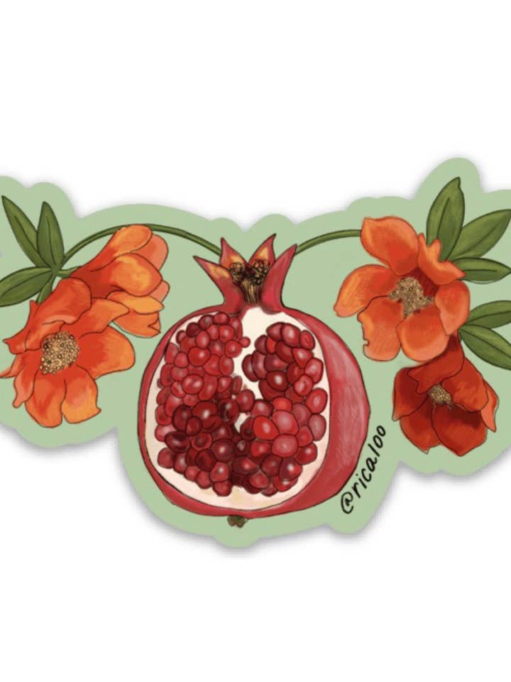 Pomegranate Fruit - Uterus Sticker for wholesale by Ricaloo