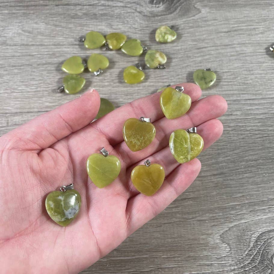 Keystone Crystals - Wholesale Individuele bedel/hanger - 20mm Edelsteen Hart Hangers – Groothandel Sieraden9