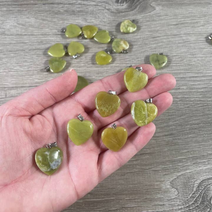 Keystone Crystals - Wholesale Individuele bedel/hanger - 20mm Edelsteen Hart Hangers – Groothandel Sieraden9