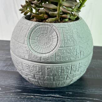 The Butler's Company - Wholesale Plant Pot - Deathstar Planter with Hidden Drip Tray | Star Wars Inspired0