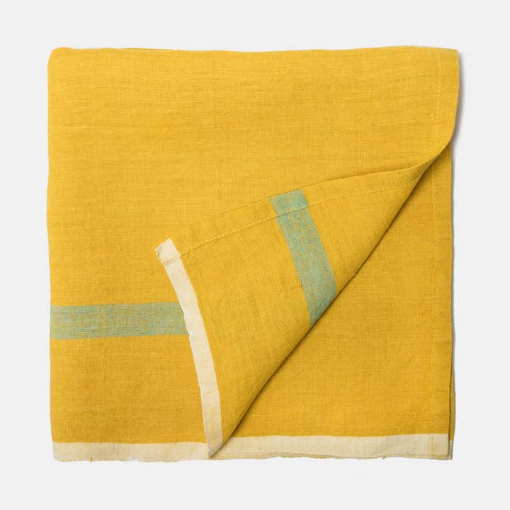 Tvätt Linne Lime Aqua Servetter 20x20 - Set om 4 för wholesale av Caravan Home