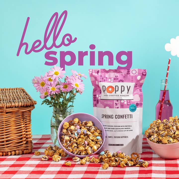 Spring Confetti Popcorn for wholesale by Poppy Hand-Crafted Popcorn