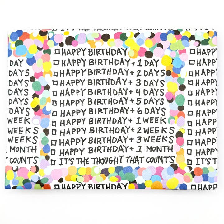 Confetti Birthday Wrapping Paper for wholesale by Better Than The Gift