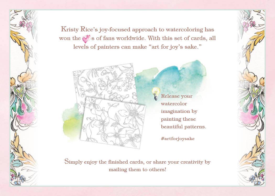 Schiffer Publishing – Großhandel Briefpapier-/Postkarten-Set – Aquarell-Karten: Illustrationen von Kristy Rice2