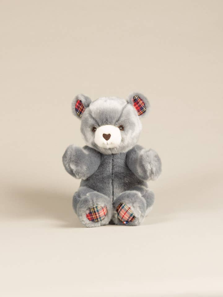 Robert Scottish Blue Grey Bear Plush for wholesale by Pamplemousse Peluches