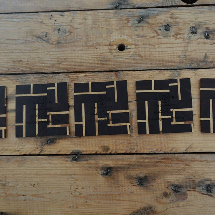 Geometrische Untersetzer - 4er-Set für den Großhandel von The Gant Collective