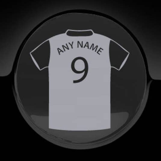 WinsterCreations™ - Wholesale Sticker - Personalised Football T-Shirt Fuel Cap Cover Car Sticker10