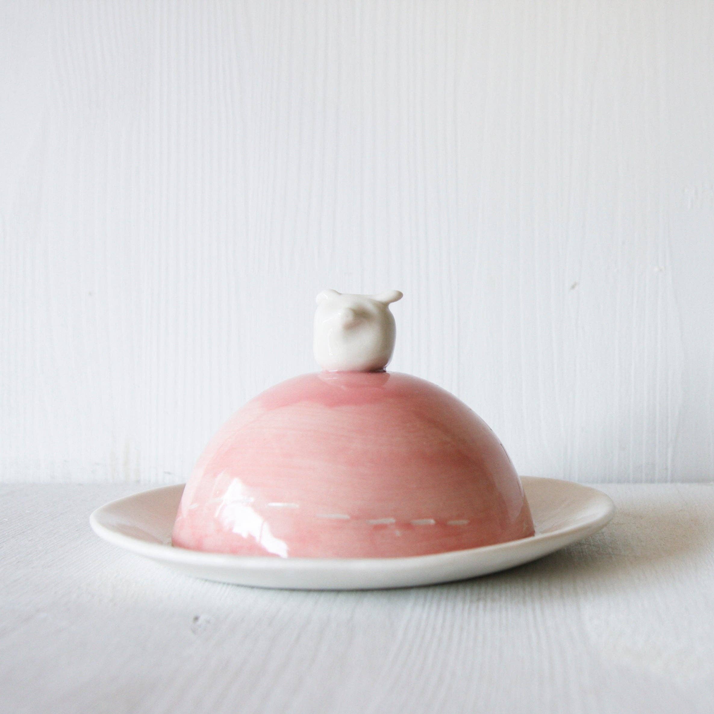 karoArt - Wholesale Decorative Plate/Dish/Bowl - Piglet Butter Dish6