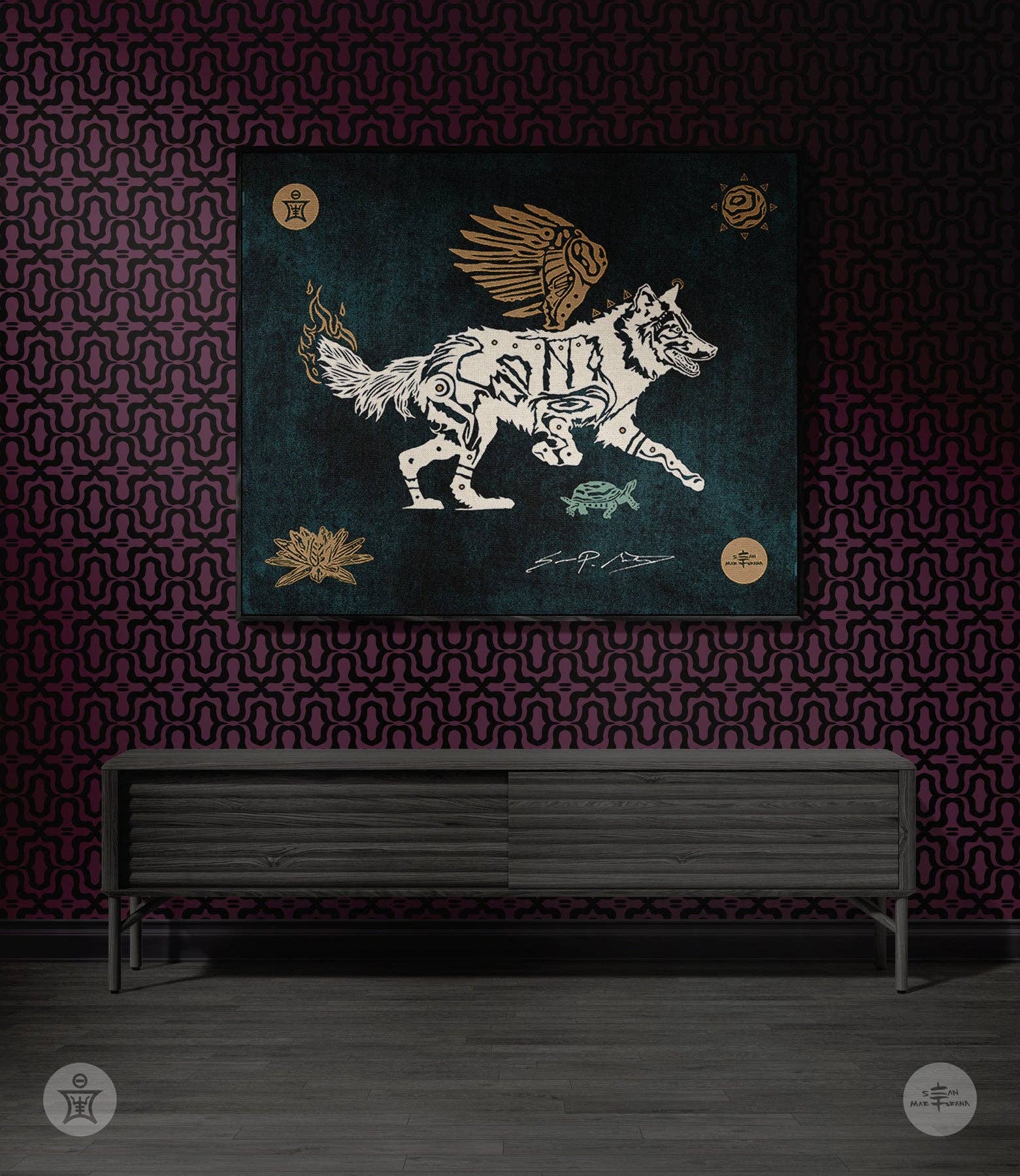 Sean Martorana - Wholesale Throw Blanket - AEON Wolf Blanket1