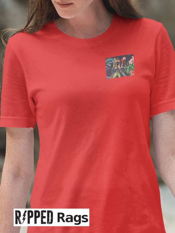 Ripped Rags Tropical Jungle Women's Ripped T-shirt for wholesale by Ripped Rags