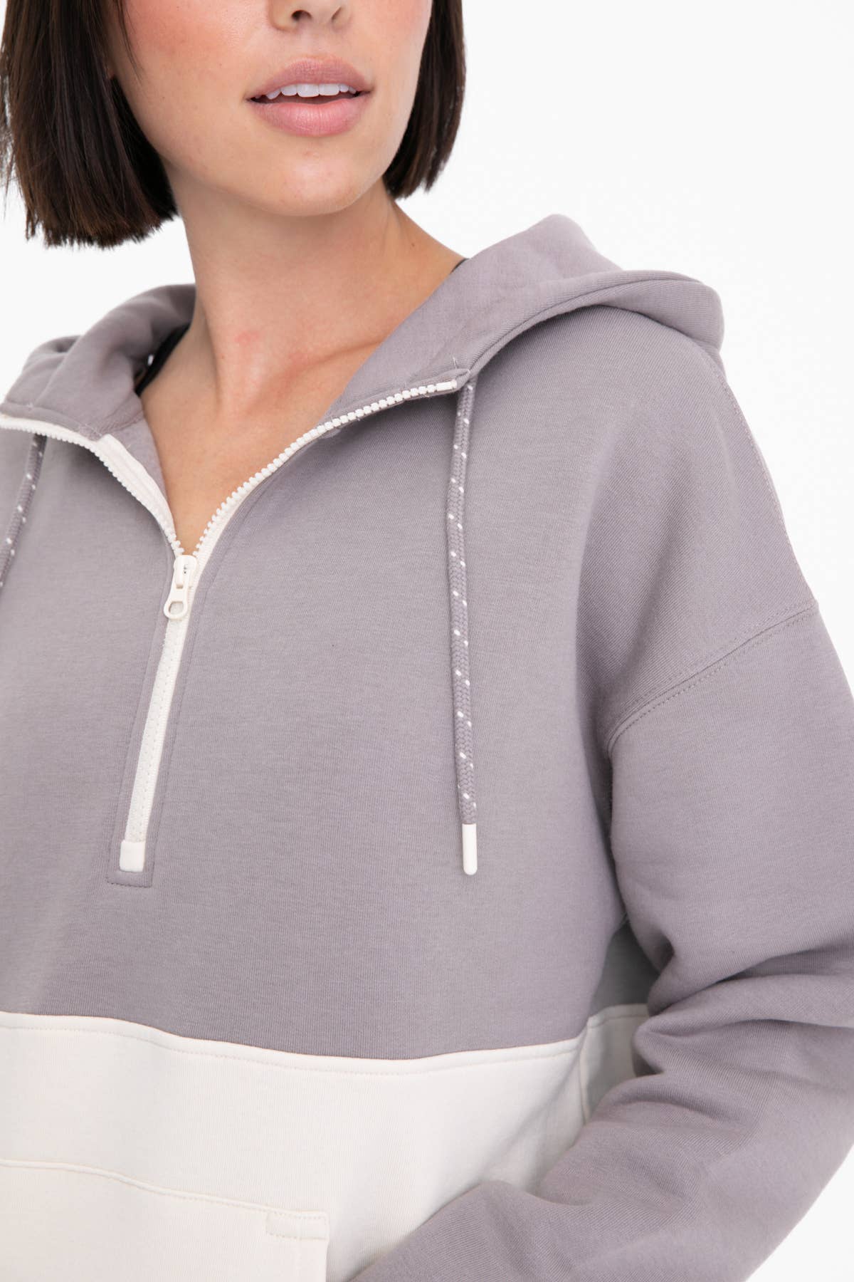 Mono B - Wholesale Hoodie - Women's - 2-Tone Color Blocked Hoodie with Pocket9