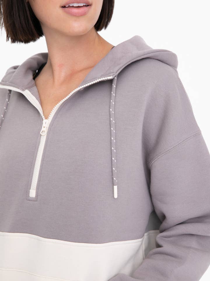 Mono B - Vente Sweat à capuche – femme - Sweat à capuche bicolore avec poche9