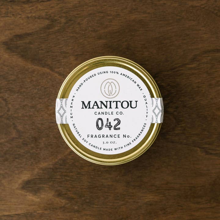 Manitou Candle Co. - Wholesale Jar/Filled Candle - No. 042 - Fireside | Hand-Poured, Soy Candle1