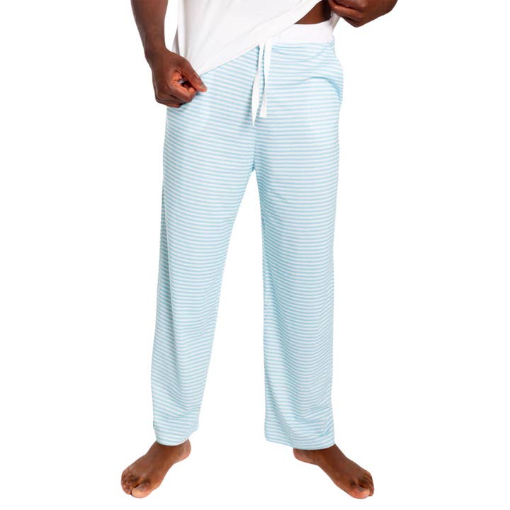 Pantalon de pyjama en jersey bleu ciel pour hommes pour la vente par Sant and Abel