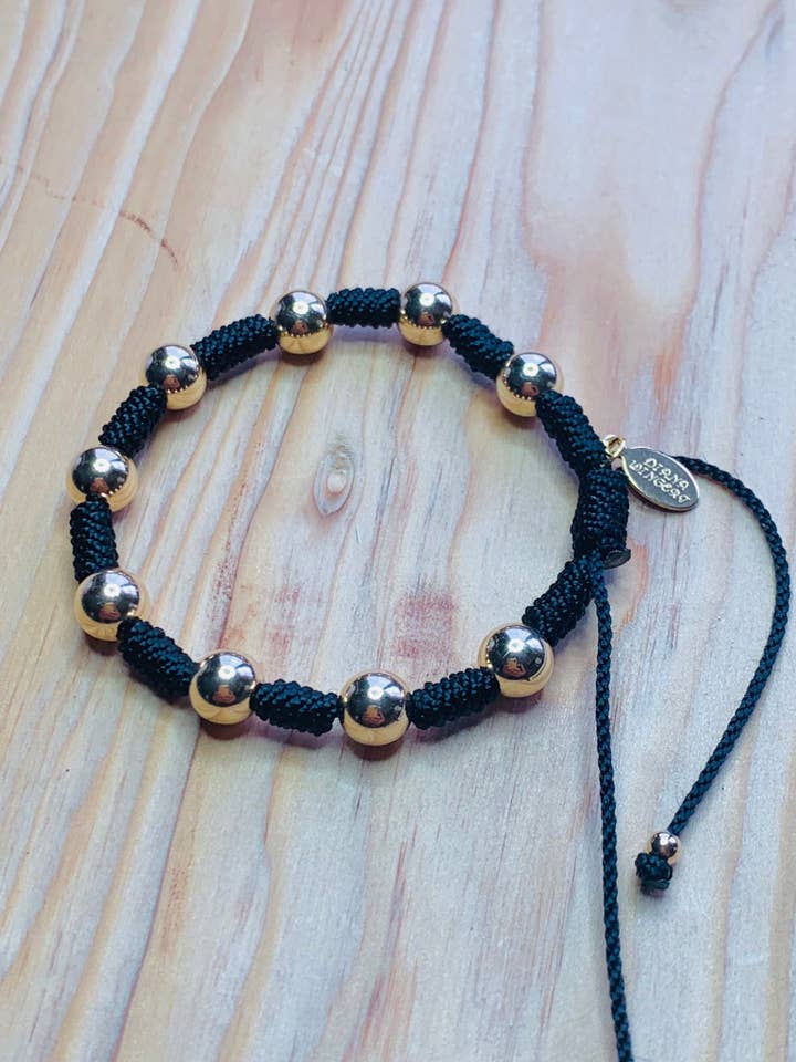 14k guld fylld macrame justerbar armband för wholesale av Diana Wingert Jewelry