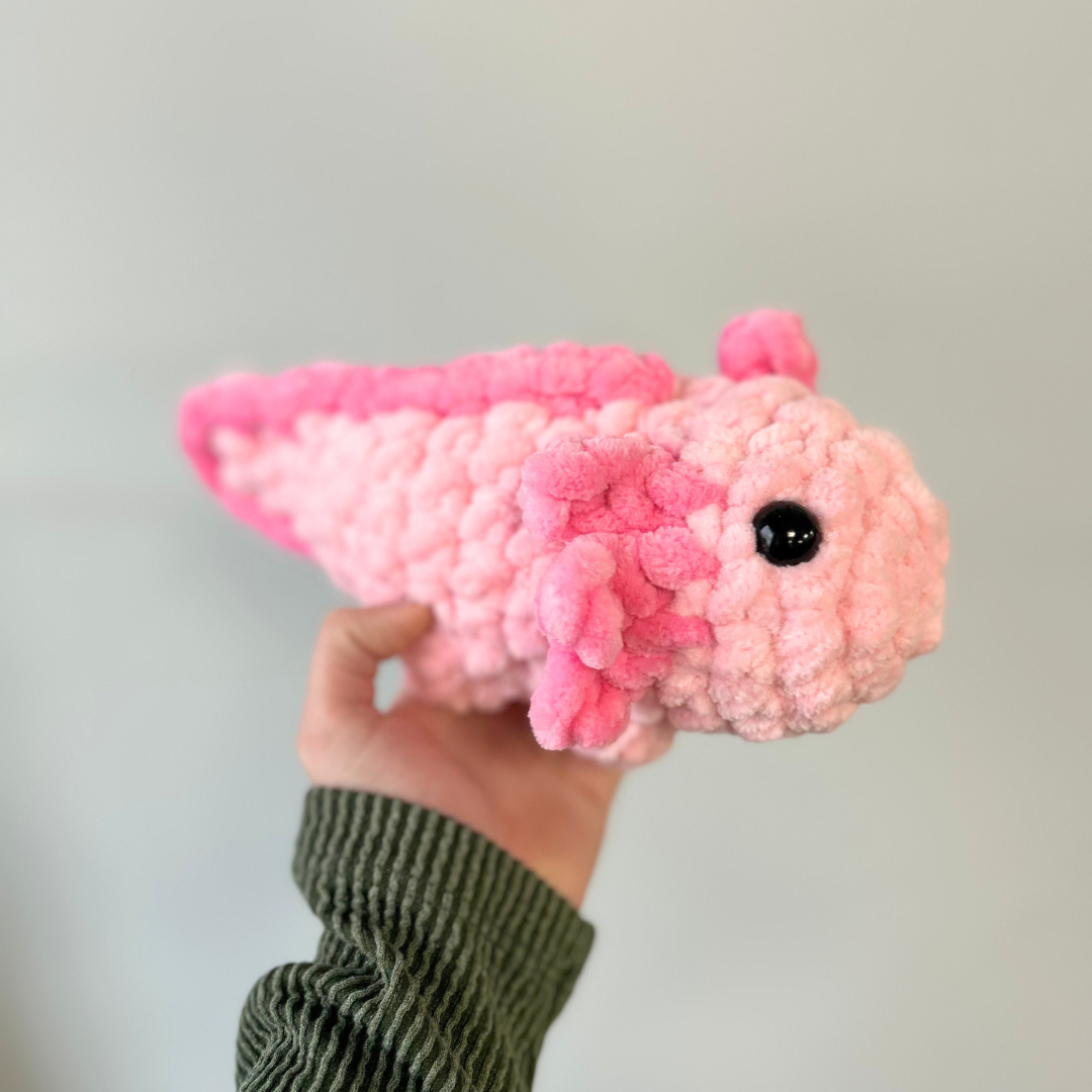 Crochet by Jolene - Vente Peluche – enfant et bébé - Peluche Axolotl au crochet0