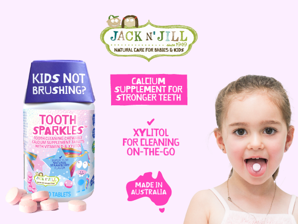 Jack N' Jill Kids & NFco - Wholesale Toothpaste - Jack N' Jill Tooth Sparkles, 60 Tablets5