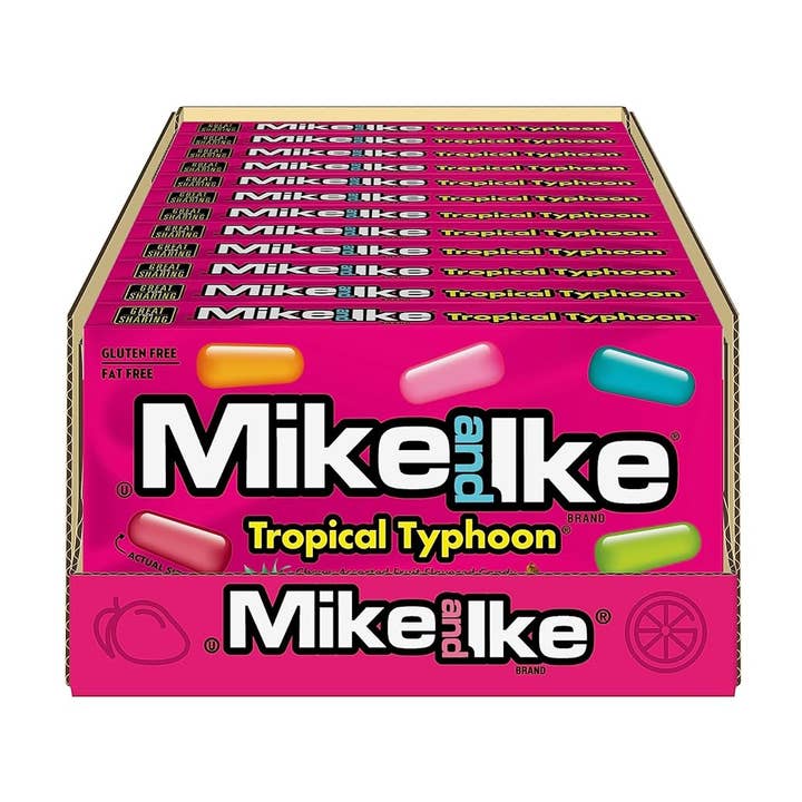 Mike & Ike Tropical Typhoon Theater Box 12 ct. for wholesale by Sugar Bear Candy