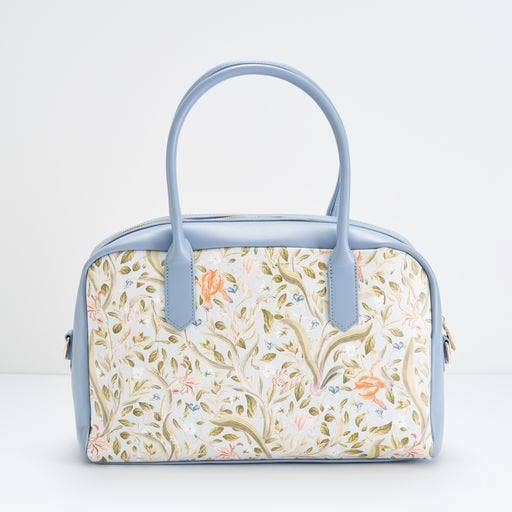 Fable England - Wholesale Handtas met handvat - Dames - FABLE Eloise grote bowlingtas - Irisblauw
