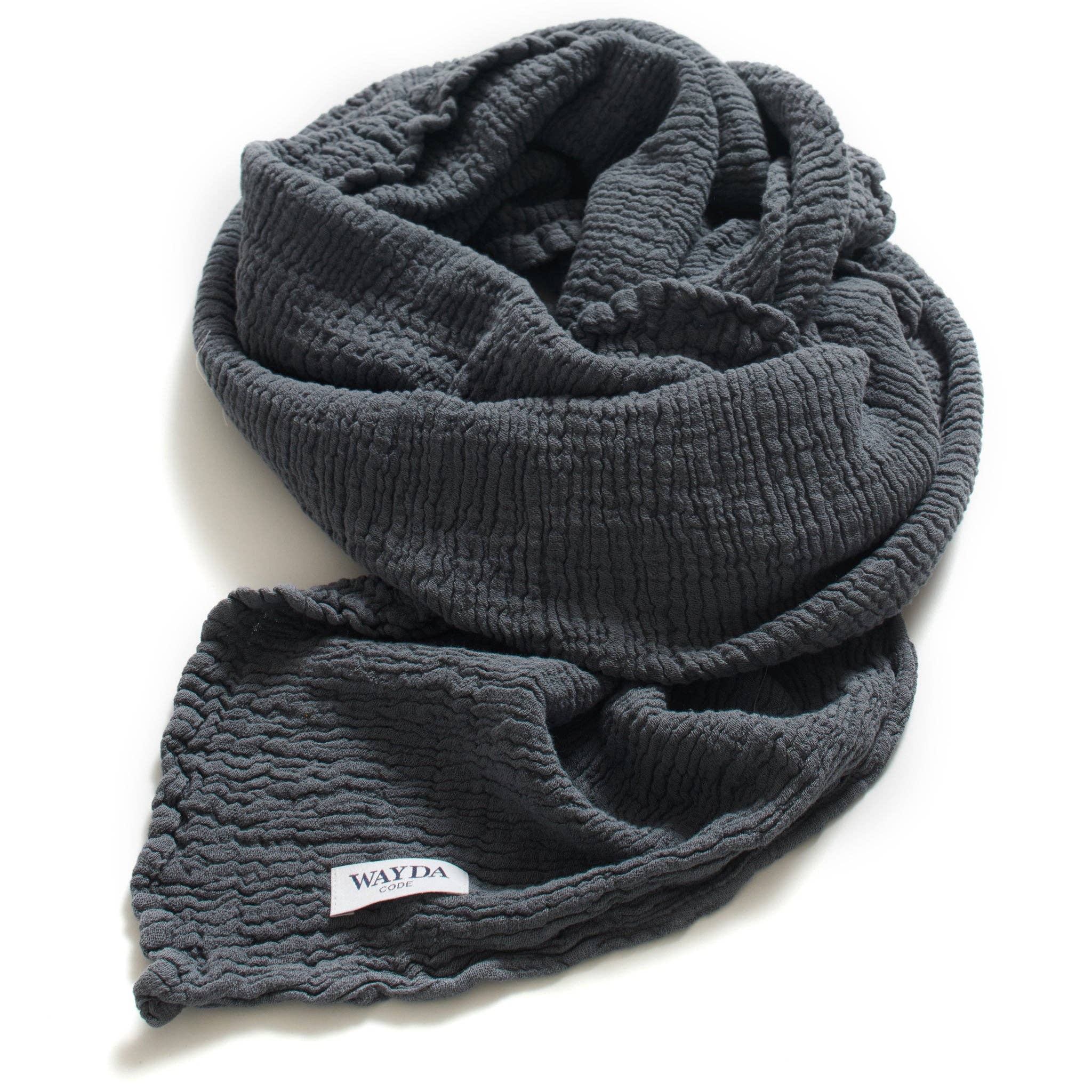 WAYDA - Wholesale Scarf - Women's - Mondlicht GRAU0