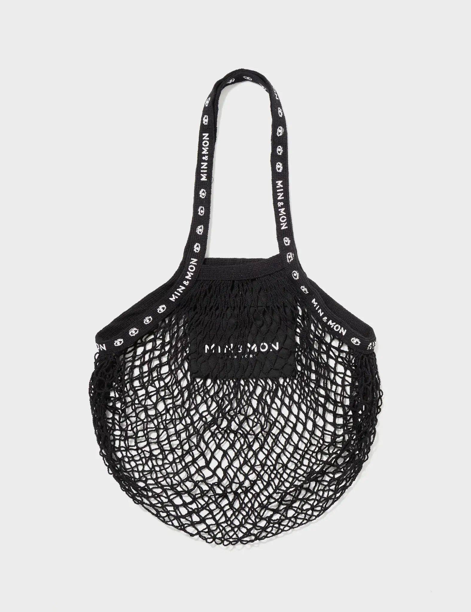 Min & Mon - Wholesale Grocery/Shopping Bag - Black Mesh Bag - Min & Mon Design0