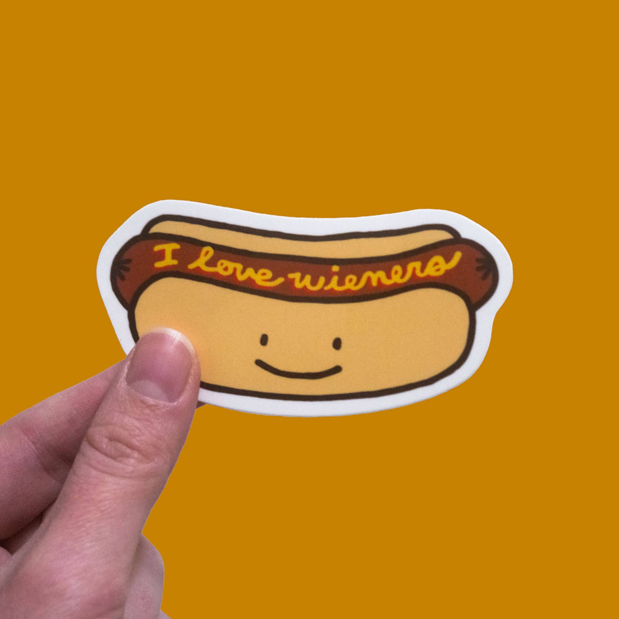 Lizzy Itzkowitz - Wholesale Sticker - I Love Wieners - Glossy Vinyl Sticker1