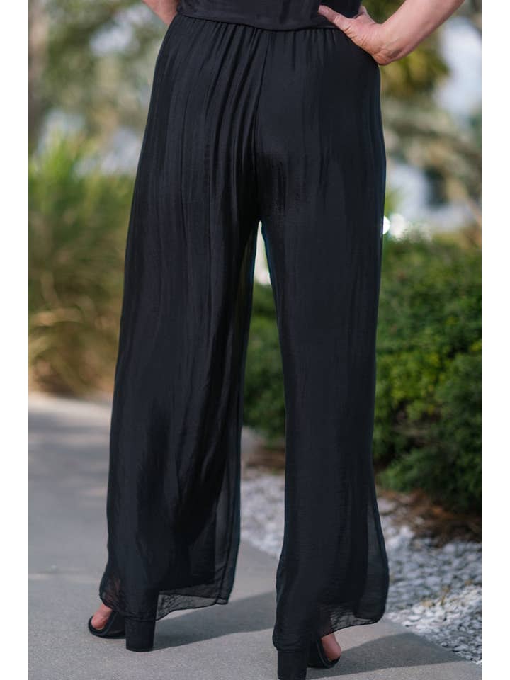 TINA Stephens Italy/Tees By Tina - Wholesale Pants - Women's - Roxy Silk Straight Leg Pant (PL212)3