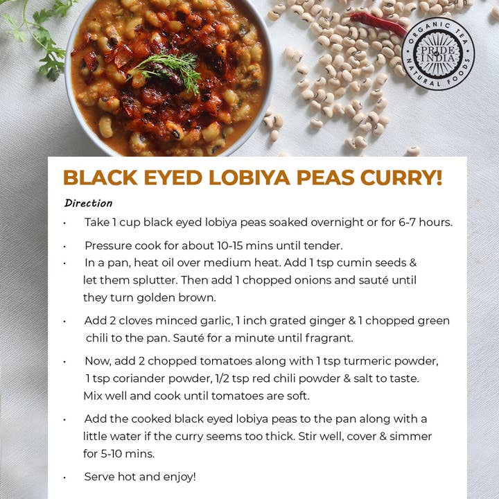 PRIDE INDIA BRANDS - Wholesale Beans - Whole Black Eyed Peas4