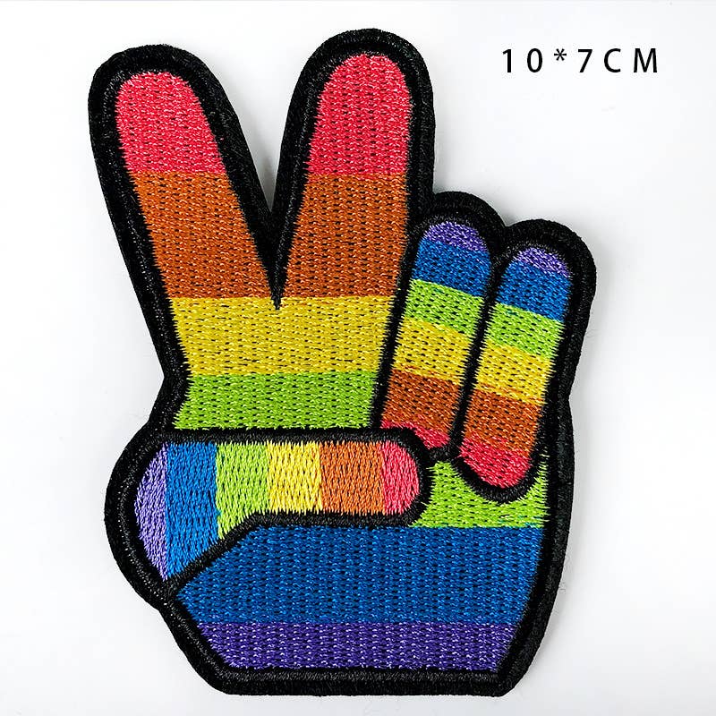 UNISHE - Wholesale Patch - LGBT Style Rainbow Embroidered Fabric DIY Iron on Patches6