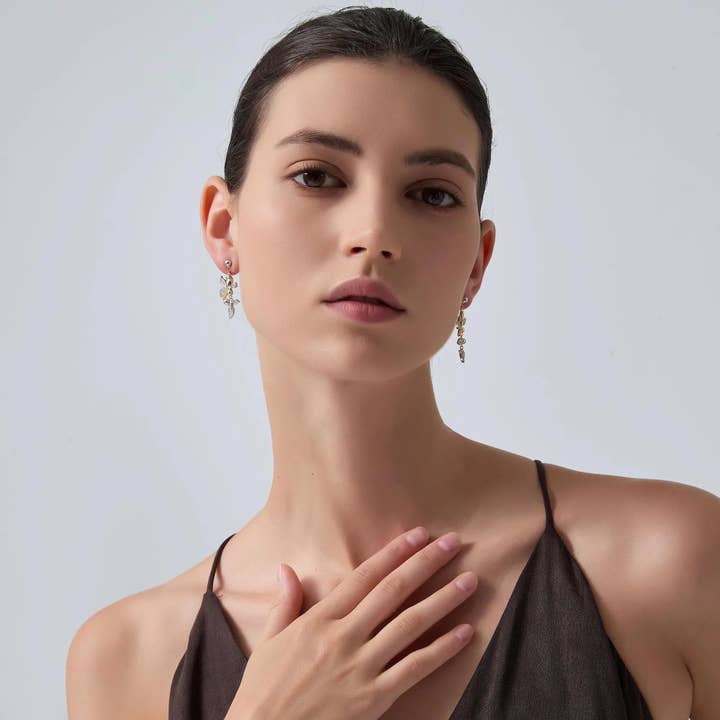 Perimade & Co. LLC - Wholesale Dangle Earrings - Mismatch Bird Statement Drop Earrings in 925 Sterling Silver5