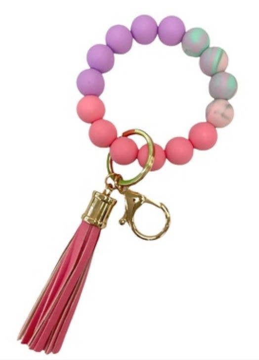 MiMi Wholesale - Wholesale Keychain Bracelet - BB139x169 Theme Silicone Beaded Keyring/Keychain Bracelet2