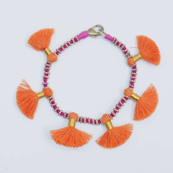 Bohemia Design - Wholesale Woven/Braided Bracelet - Kriti Tassel Bracelets