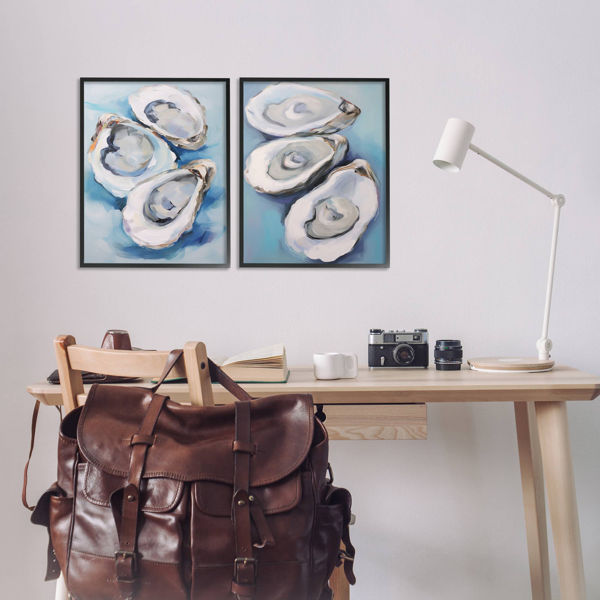 Stupell Industries - Vendita all'ingrosso Decorazione da parete - Bambini e neonati - Arte Incorniciata di Ostriche sul Mezzoguscio11