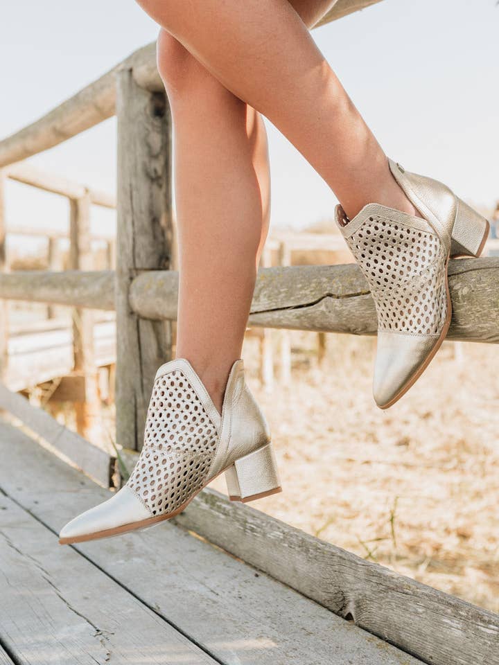 Stivale Azahara Picado Platino per la vendita all'ingrosso da parte di POPA