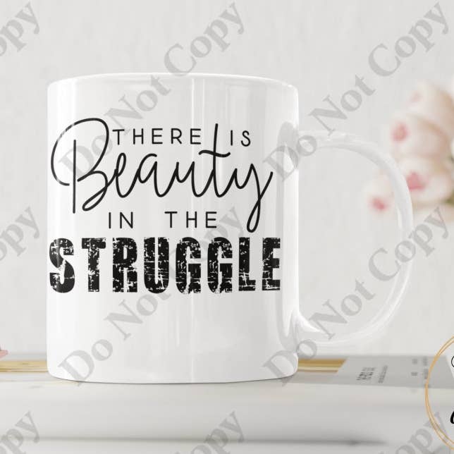Kaffemugg - Det finns skönhet i kampen för wholesale av Words of Ivy