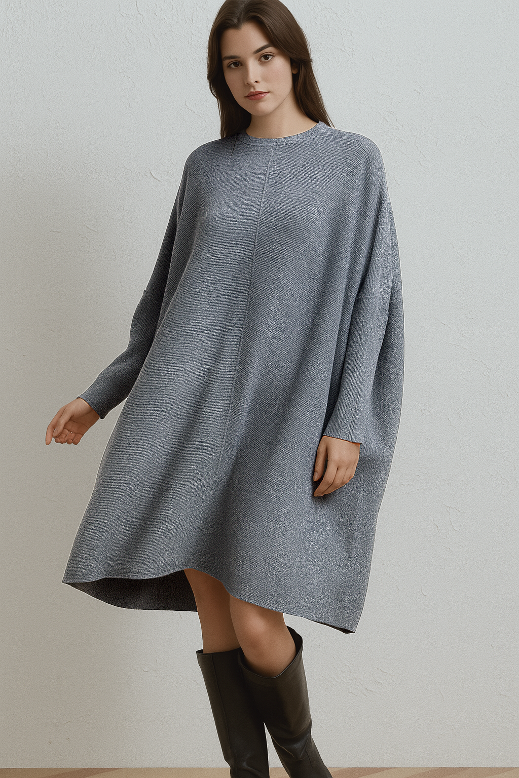 Lucy Sparks - Wholesale Dress - Women's - OVERSIZED RIBBED JUMPER DRESS4