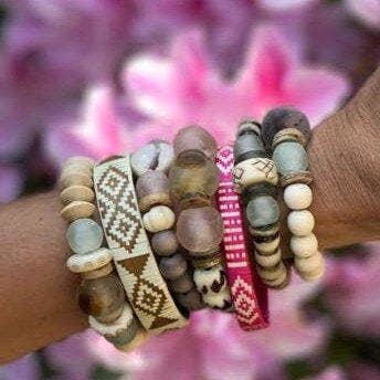 Twine & Twig - Wholesale Beaded Bracelet - Single Stack Bracelet | Mist Tones1