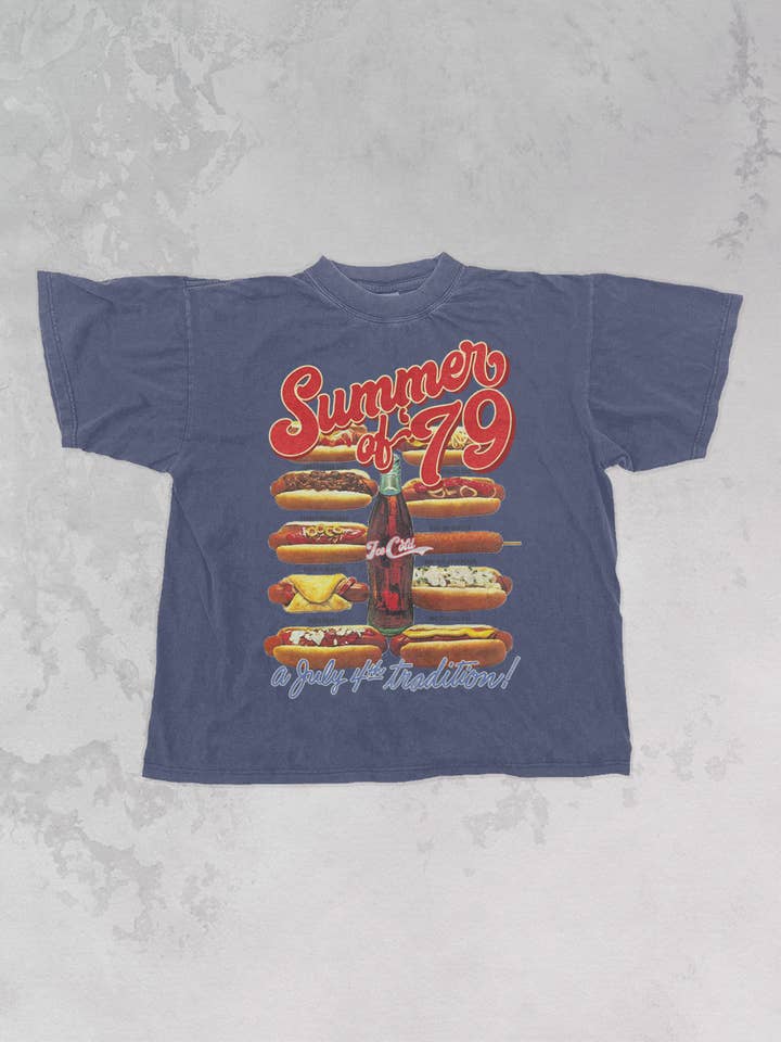 The Clandestine Underground - Wholesale Screen Printed T-Shirt - Unisex - Summer of '79, Â 4th of July Oversized T-Shirt
