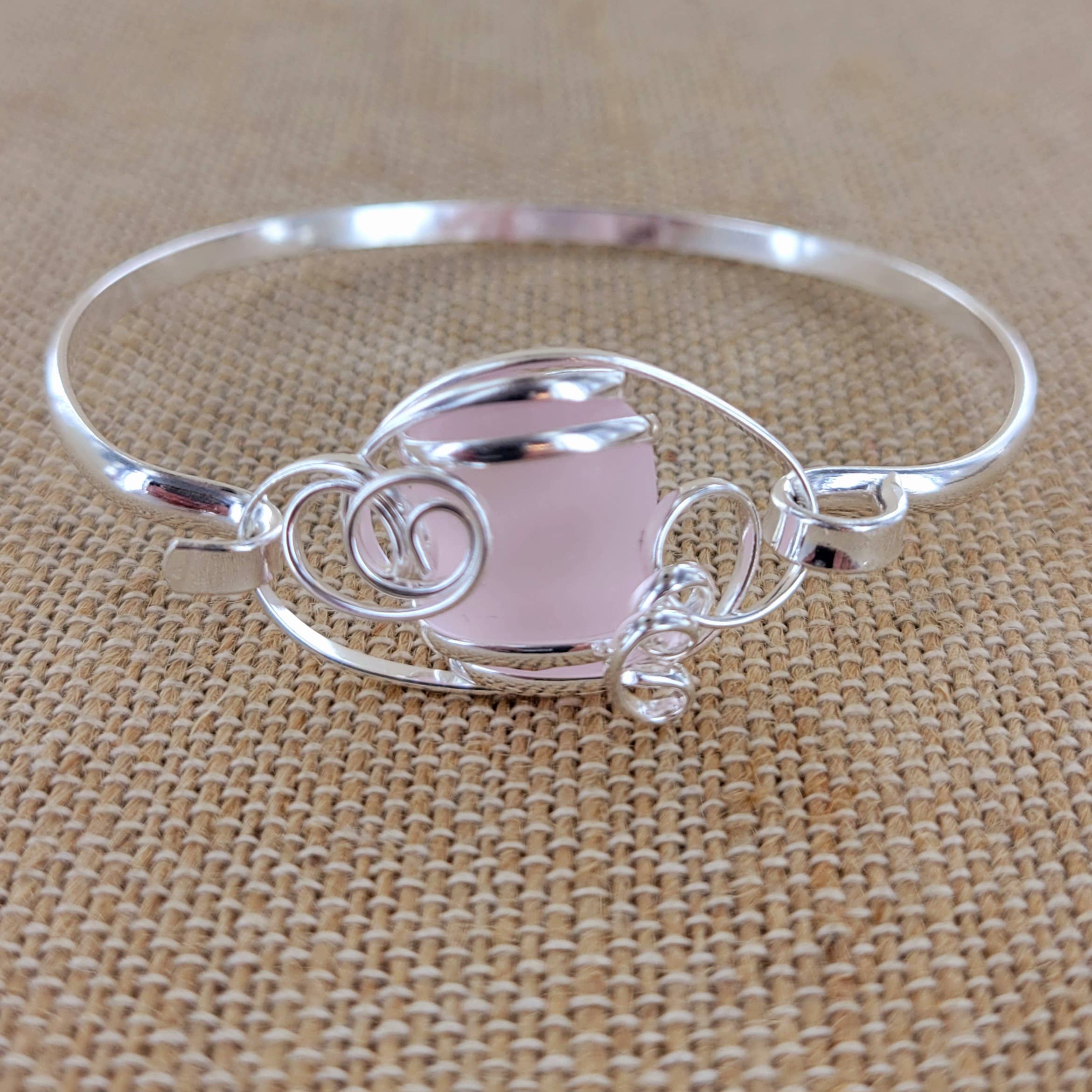 Sadie Green's Jewelry - Wholesale Cuff Bracelet - Sea Glass Cuff Bracelet XCAM-CB16-SG-SP 6